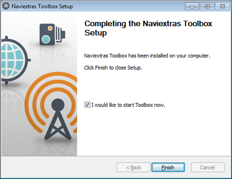 Installing Naviextras Toolbox